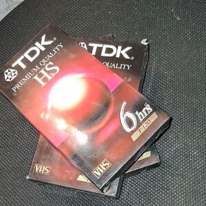 3Premium Quality HS VHS Tape - Black and 1 TDK D90 vintage tape